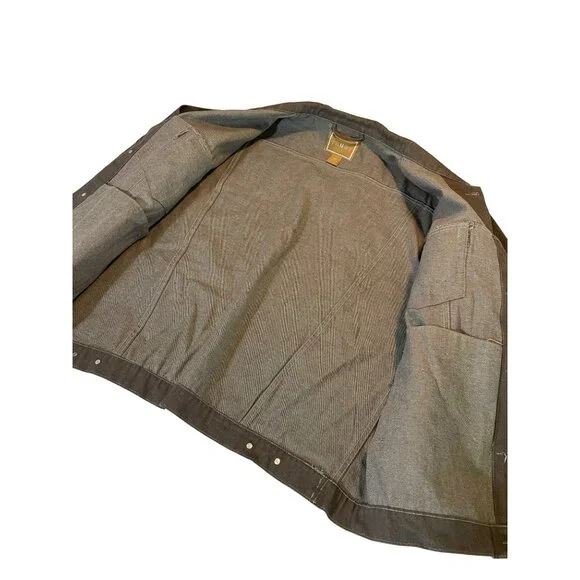 Trust Mens 3XL Denim Jacket Brown - Picture 5 of 9